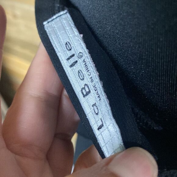 La Belle Black Ruffled Cocktail Dress Size Medium 0743 - Picture 6 of 6